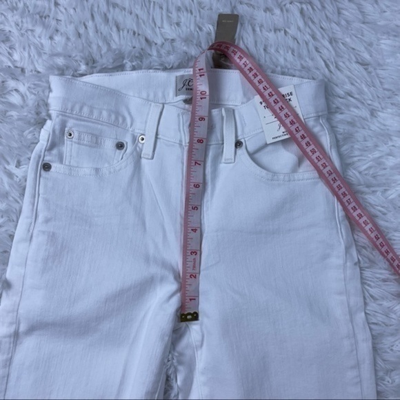 New J Crew Tall 9" High Rise Toothpick Jean white - Picture 8 of 11